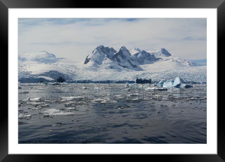 Antarctic Peninsula  Framed Mounted Print by Richard Collier