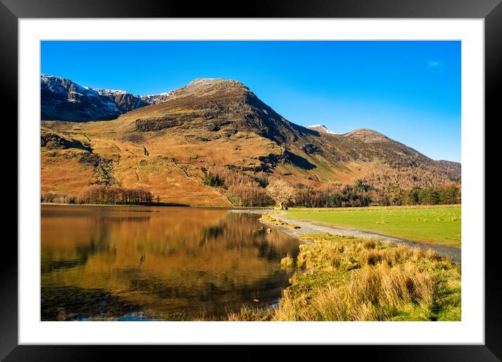 Serenity of Buttermere Framed Mounted Print by Steve Smith