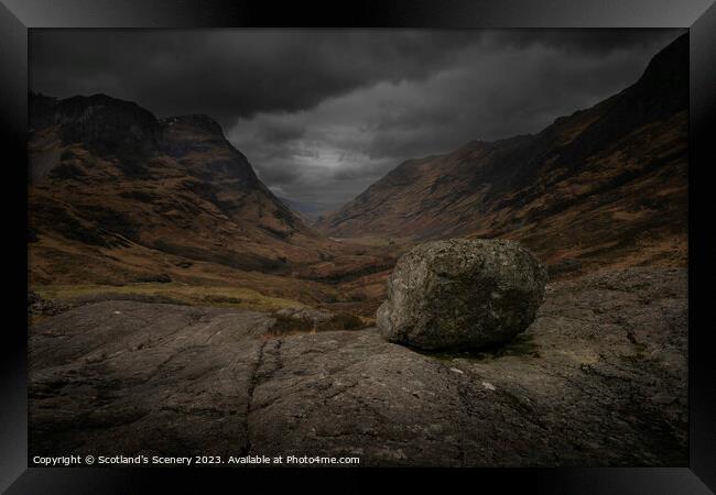 Glencoe Framed Print by Scotland's Scenery