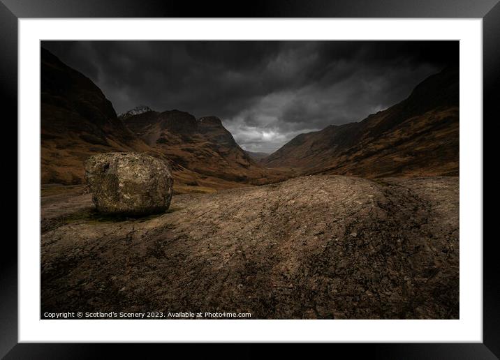 Glencoe Highlands Scotland Framed Mounted Print by Scotland's Scenery