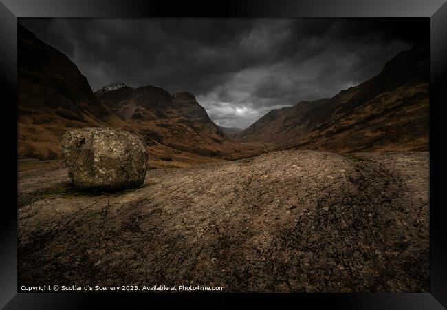 Glencoe Highlands Scotland Framed Print by Scotland's Scenery