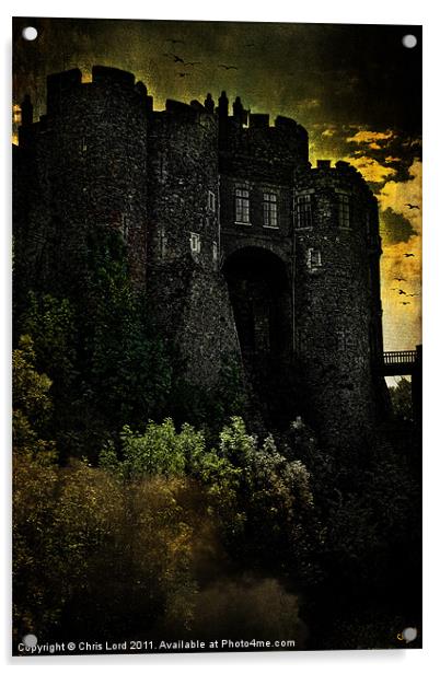 Dover Castle Gatehouse Acrylic by Chris Lord