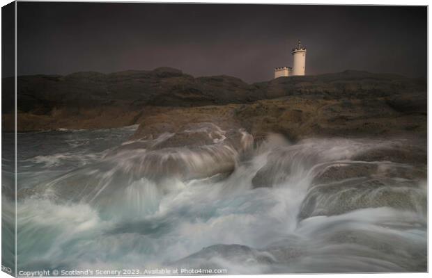 Elie Ness Lighthouse, Fife, Scotland. Canvas Print by Scotland's Scenery