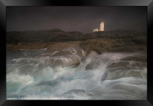 Elie Ness Lighthouse, Fife, Scotland. Framed Print by Scotland's Scenery