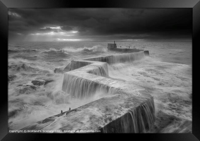 The Perfect Storm, St Monans, Fife Scotland. Framed Print by Scotland's Scenery