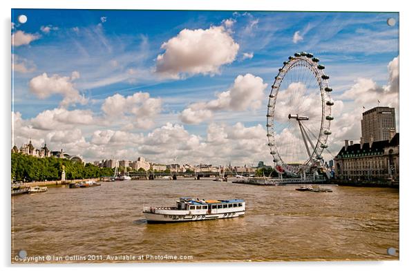 London Skyline Acrylic by Ian Collins