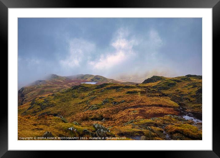 Storm Clouds over Calf Crag Framed Mounted Print by EMMA DANCE PHOTOGRAPHY