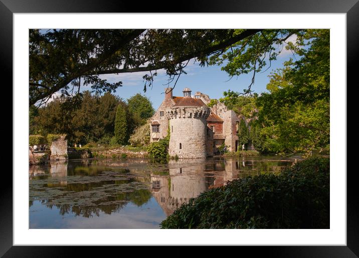 Semi ruined castle Framed Mounted Print by Sally Wallis