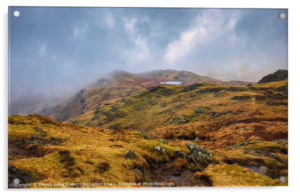 View from Calf Crag Acrylic by EMMA DANCE PHOTOGRAPHY