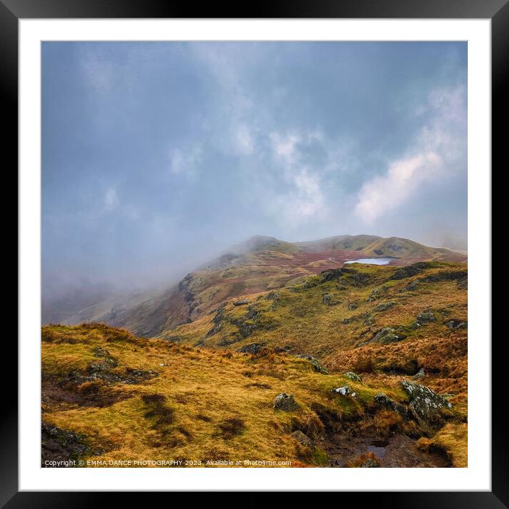 View from Calf Crag Framed Mounted Print by EMMA DANCE PHOTOGRAPHY