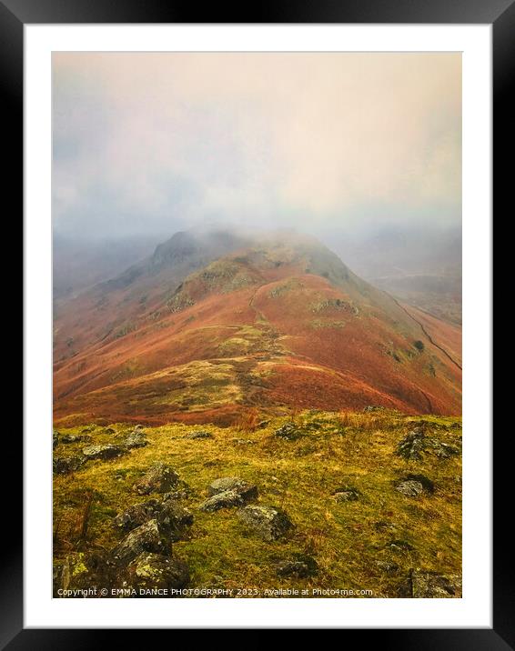 View from Helm Crag Framed Mounted Print by EMMA DANCE PHOTOGRAPHY