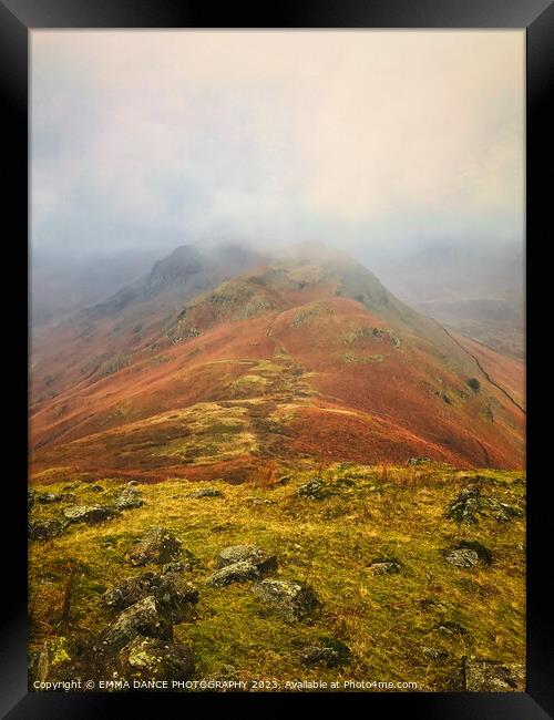 View from Helm Crag Framed Print by EMMA DANCE PHOTOGRAPHY