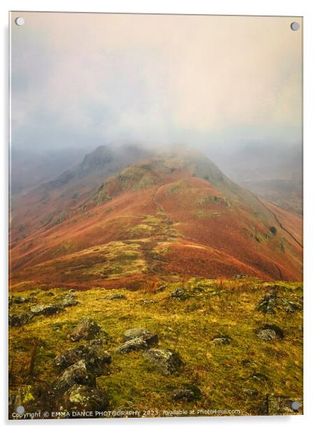 View from Helm Crag Acrylic by EMMA DANCE PHOTOGRAPHY