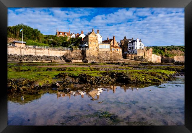 Robin Hoods Bay Reflections Framed Print by Tim Hill
