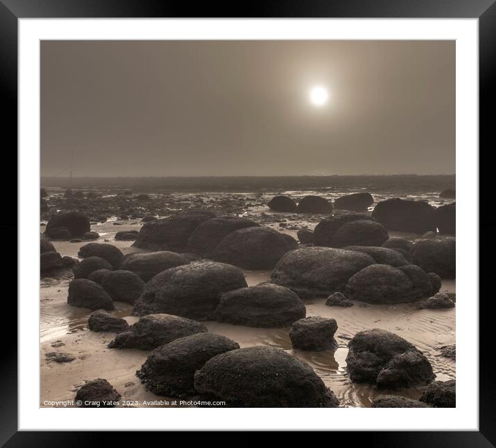 Sun Through The Mist-Hunstanton Beach Framed Mounted Print by Craig Yates