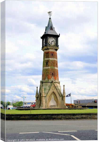 Jubilee Clock Tower Skegness. Canvas Print by john hill