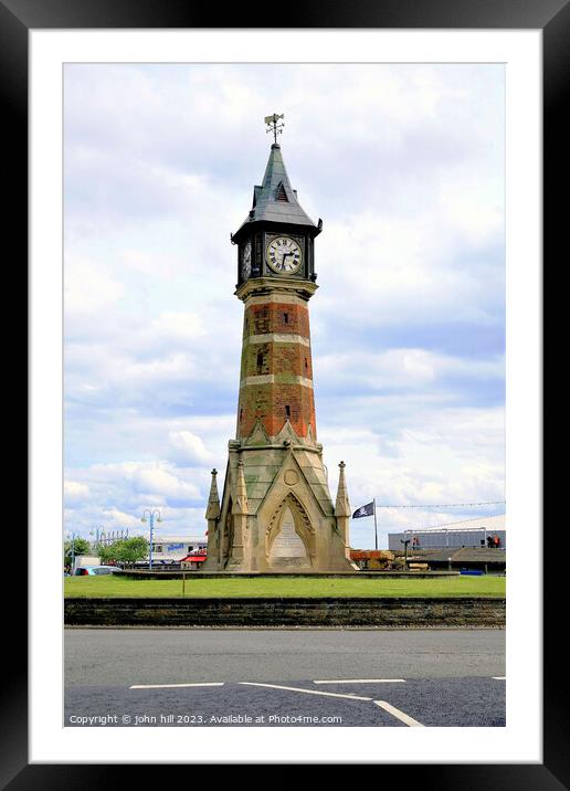 Jubilee Clock Tower Skegness. Framed Mounted Print by john hill