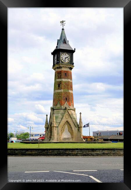 Jubilee Clock Tower Skegness. Framed Print by john hill