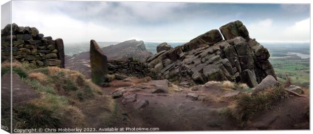 The Roaches Moorland Canvas Print by Chris Mobberley