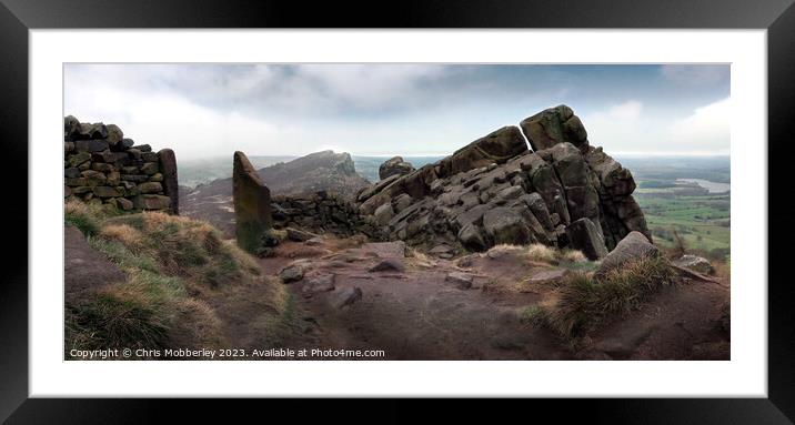 The Roaches Moorland Framed Mounted Print by Chris Mobberley