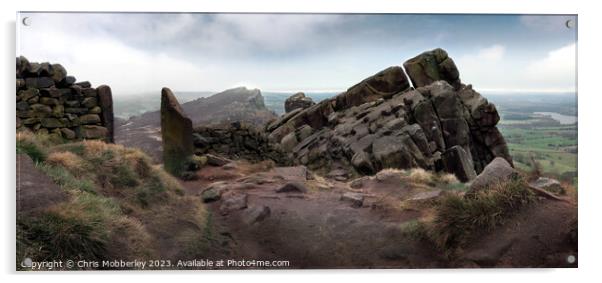 The Roaches Moorland Acrylic by Chris Mobberley