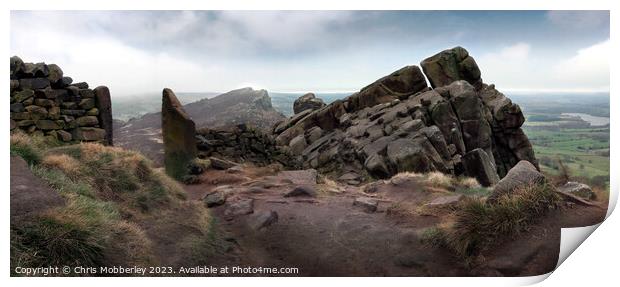 The Roaches Moorland Print by Chris Mobberley
