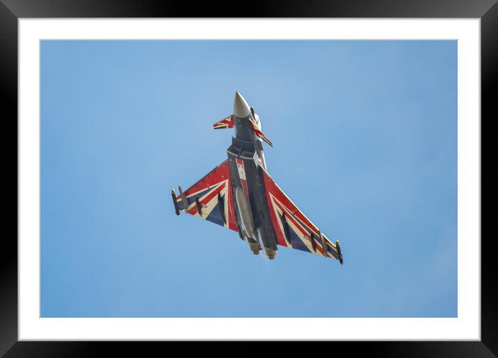 Unleashing the Power of the typhoon Framed Mounted Print by Alan Tunnicliffe