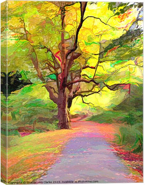 Autumn Paths Canvas Print by Sharon Lisa Clarke