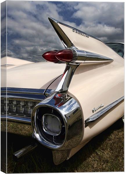 1959 Cadillac tailfin Canvas Print by Tony Bates