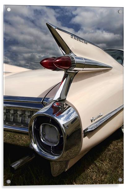1959 Cadillac tailfin Acrylic by Tony Bates
