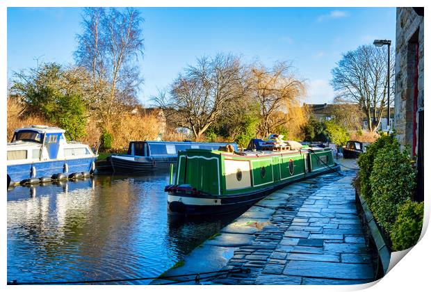 Serenity on Skipton Canal Print by Steve Smith