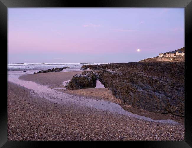 Dawn at Croyde Bay Framed Print by Tony Twyman