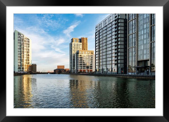 Princess Dock Liverpool Framed Mounted Print by Steve Smith