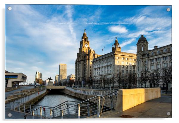 Pier Head Liverpool Views Acrylic by Steve Smith