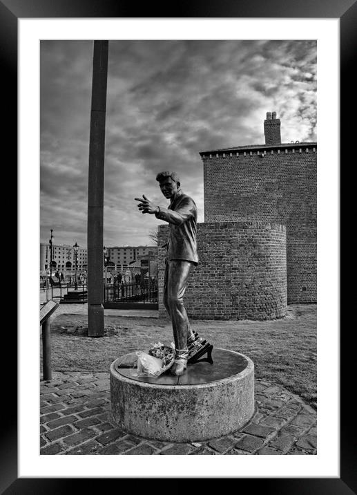 Billy Fury Statue Framed Mounted Print by Steve Smith