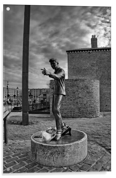 Billy Fury Statue Acrylic by Steve Smith