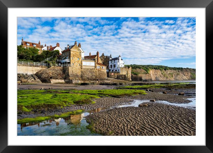 Robin Hoods Bay Seafront Framed Mounted Print by Tim Hill