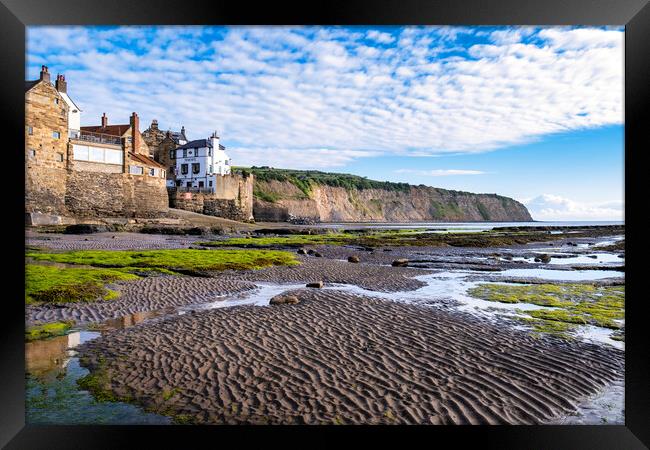 Robin Hoods Bay Seafront Framed Print by Tim Hill