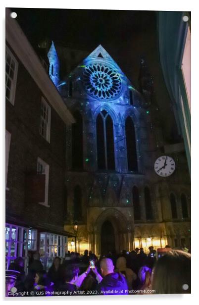York Minsters Enchanting Illumination Acrylic by GJS Photography Artist