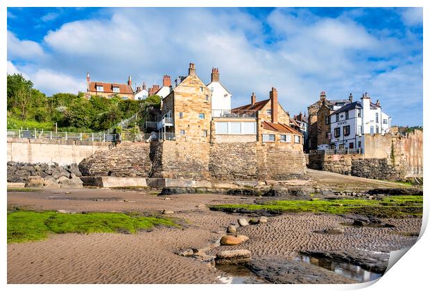 Captivating Seafront of Robin Hoods Bay Print by Tim Hill