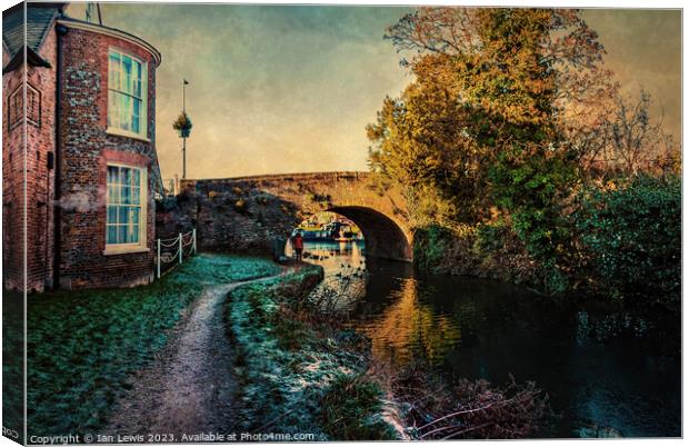 A December Day at Hungerford as Digital Art Canvas Print by Ian Lewis