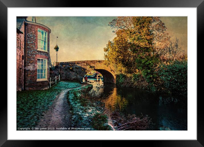 A December Day at Hungerford as Digital Art Framed Mounted Print by Ian Lewis