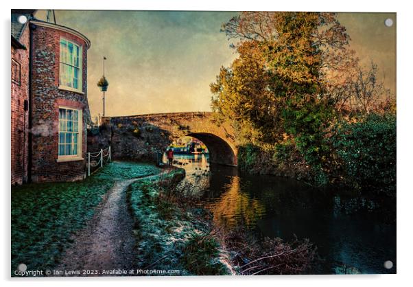 A December Day at Hungerford as Digital Art Acrylic by Ian Lewis