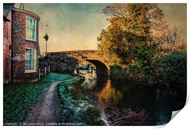 A December Day at Hungerford as Digital Art Print by Ian Lewis