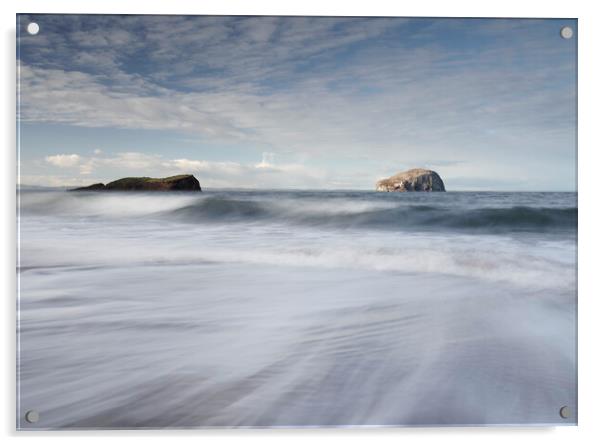 Bass Rock seascape  Acrylic by Anthony McGeever
