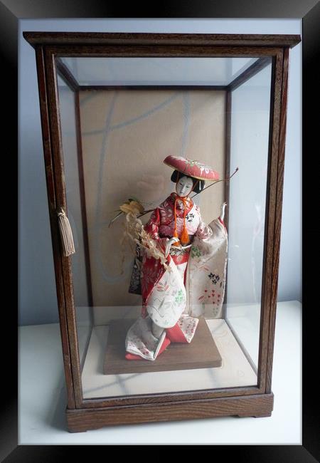 A Boxed geisha girl from Japan Framed Print by Peter Hodgson