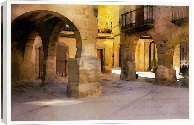 The harmony of Horta de San Joan - C2001-2006-WAT Canvas Print by Jordi Carrio