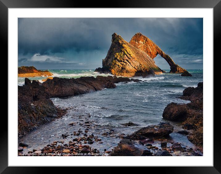 Resilient Bowfiddle Rock Framed Mounted Print by Janet Carmichael