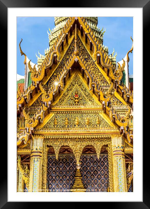 Royal Pantheon Grand Palace Bangkok Thailand Framed Mounted Print by William Perry