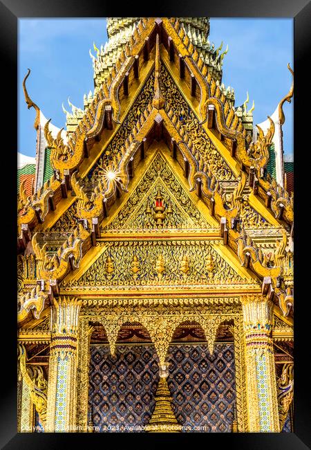 Royal Pantheon Grand Palace Bangkok Thailand Framed Print by William Perry